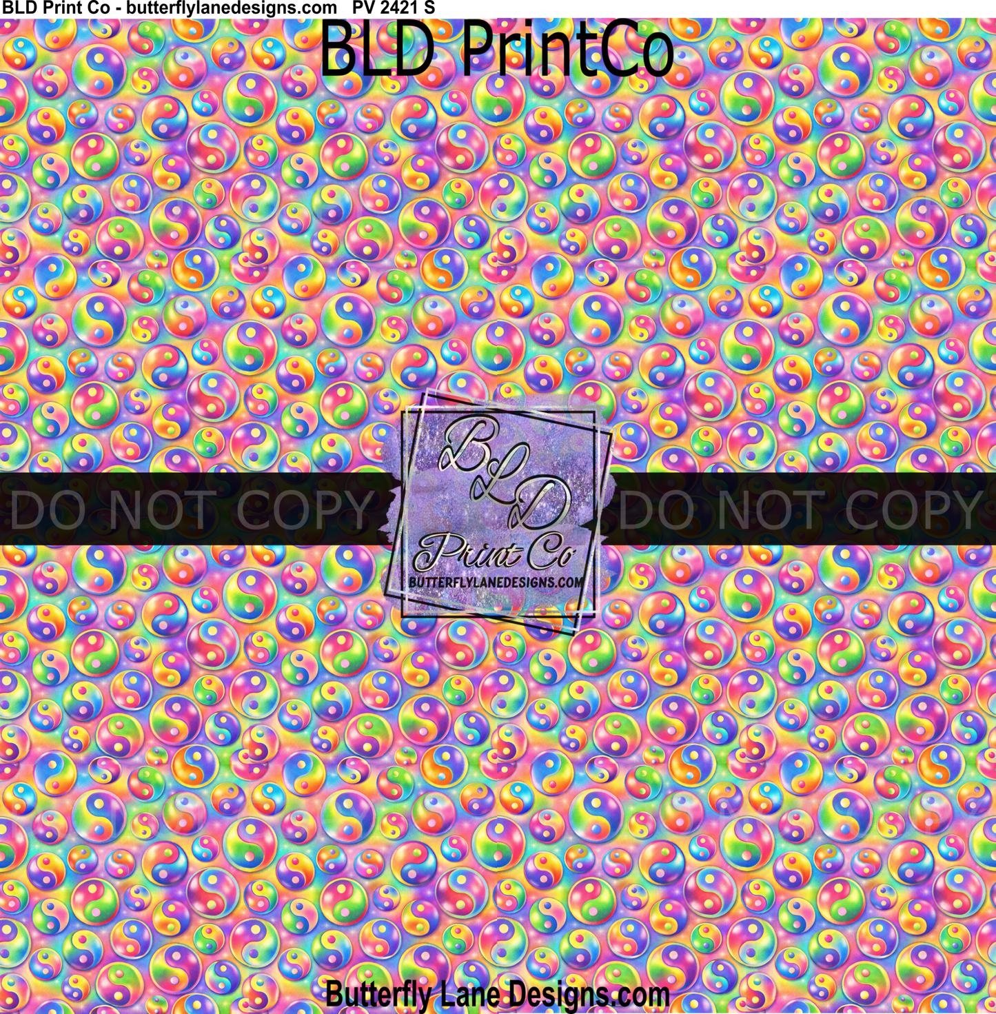 Rainbow Yin Yang | Retro 90s Aesthetic | PV 2421