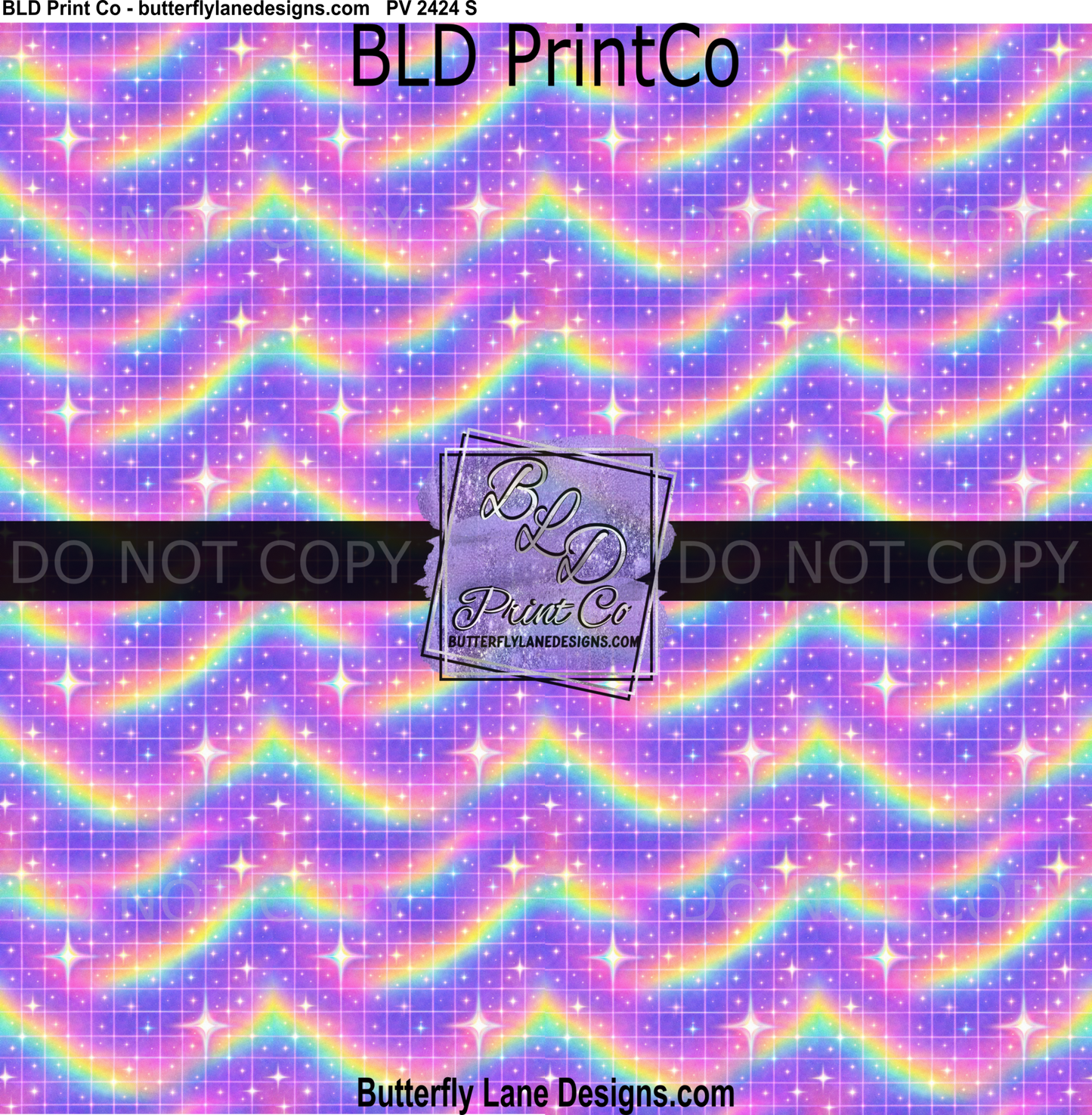 Rainbow Grid & Stars | Retro 90s Aesthetic | PV 2424
