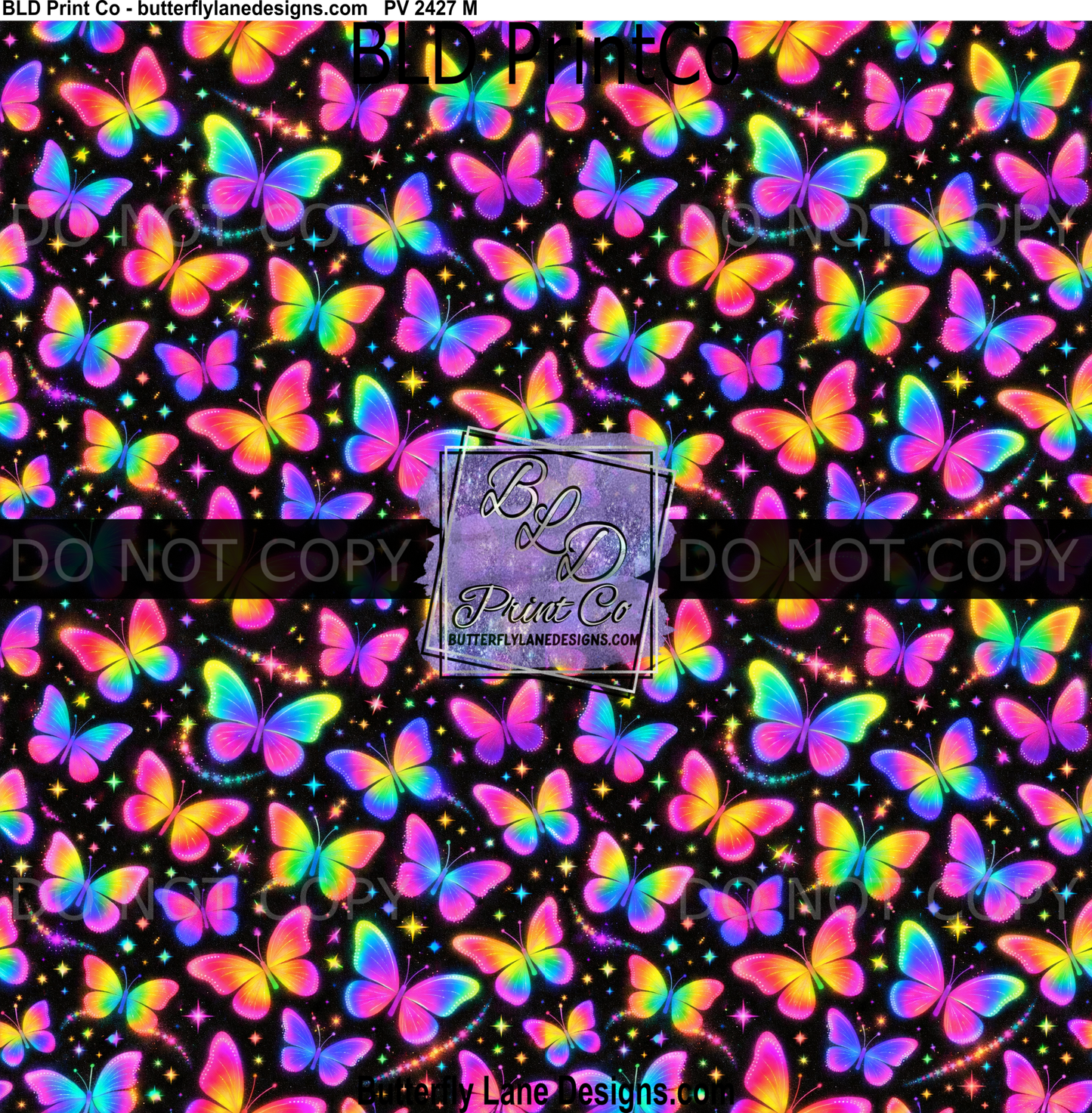 Neon Butterflies | Retro 90s Aesthetic | PV 2427