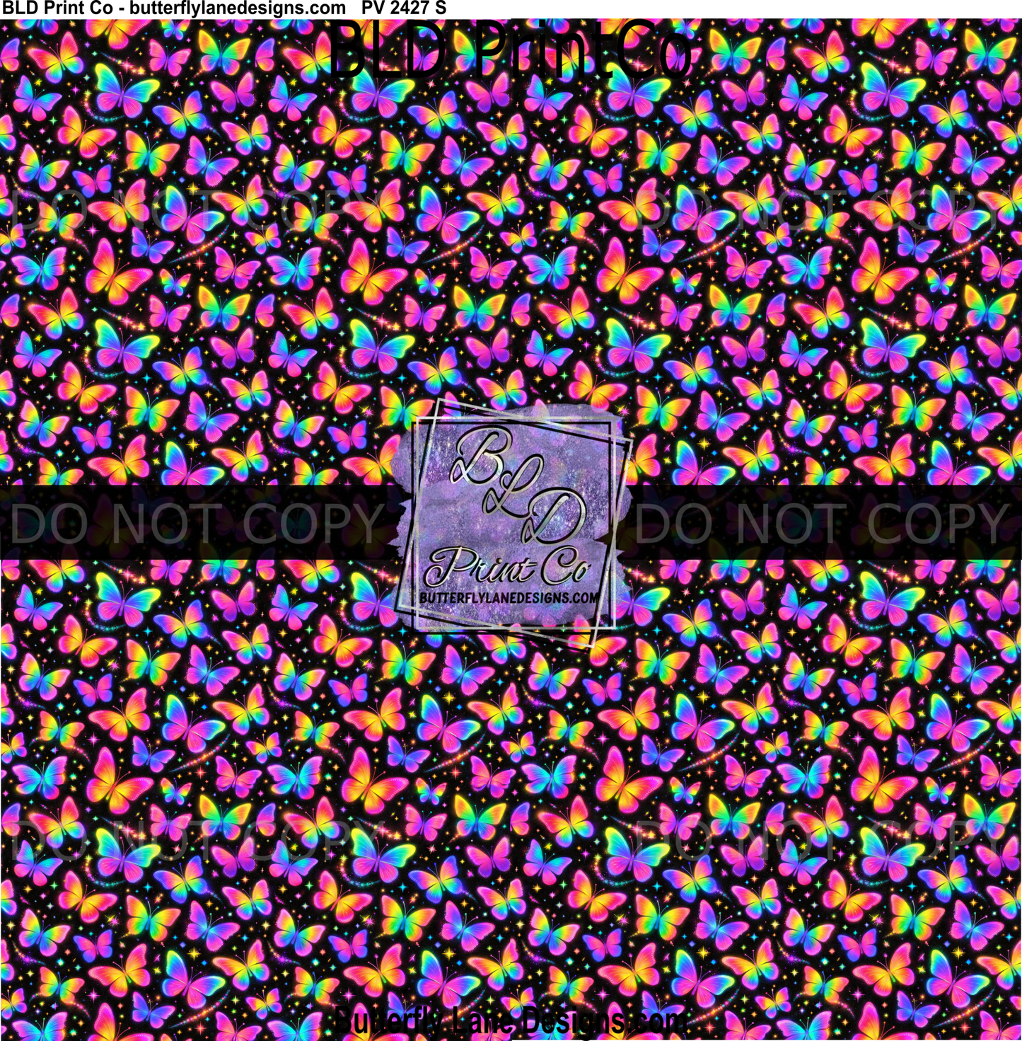 Neon Butterflies | Retro 90s Aesthetic | PV 2427