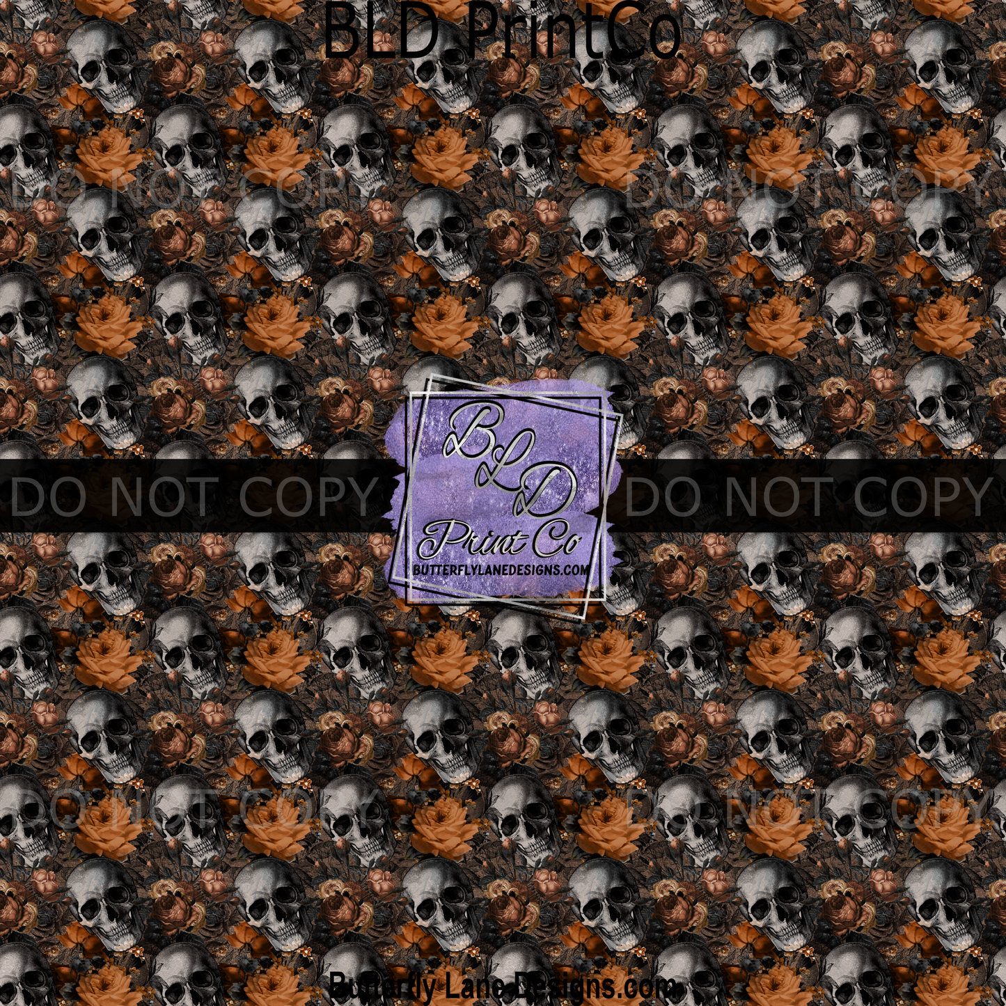 PV 2003 Skulls-Orange Florals