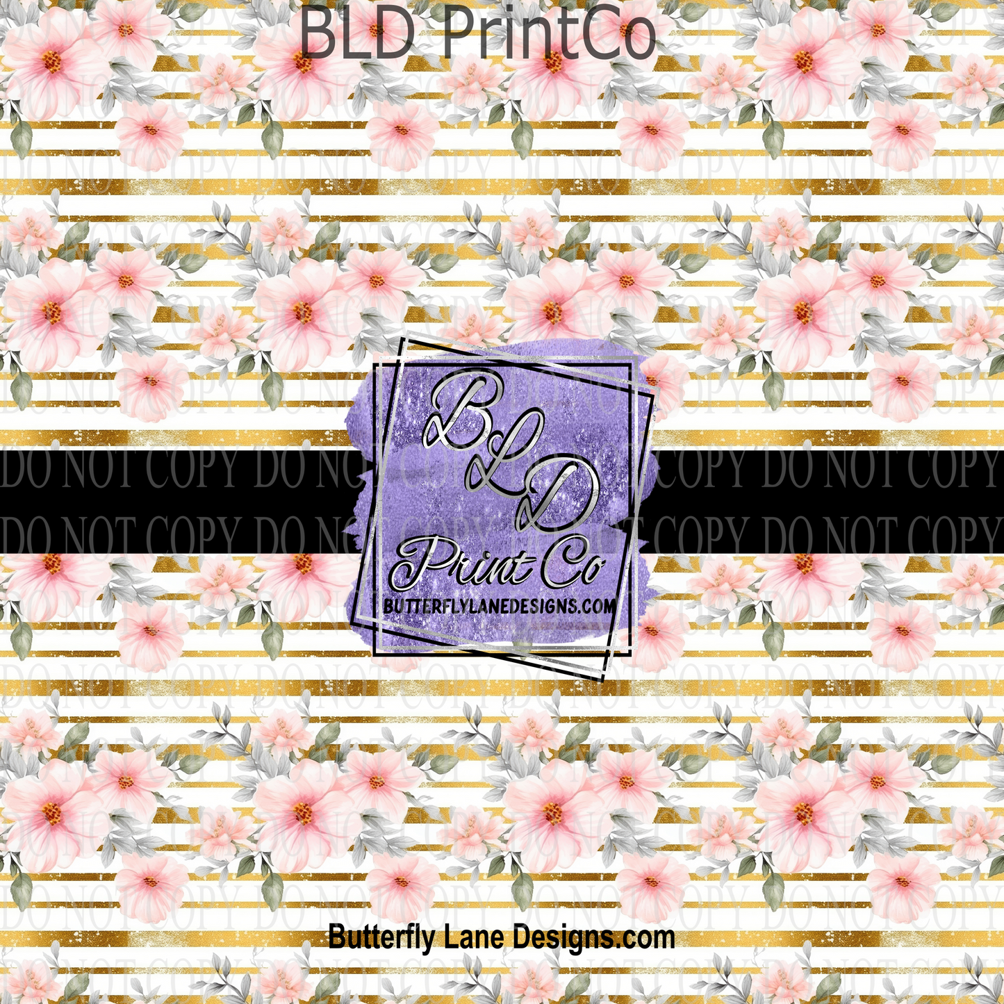 Pastel Spring with gold florals - PV 932 M Patterned Vinyl