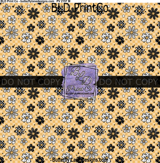 Patterned_Daisy _Yellow_Background PV 2157