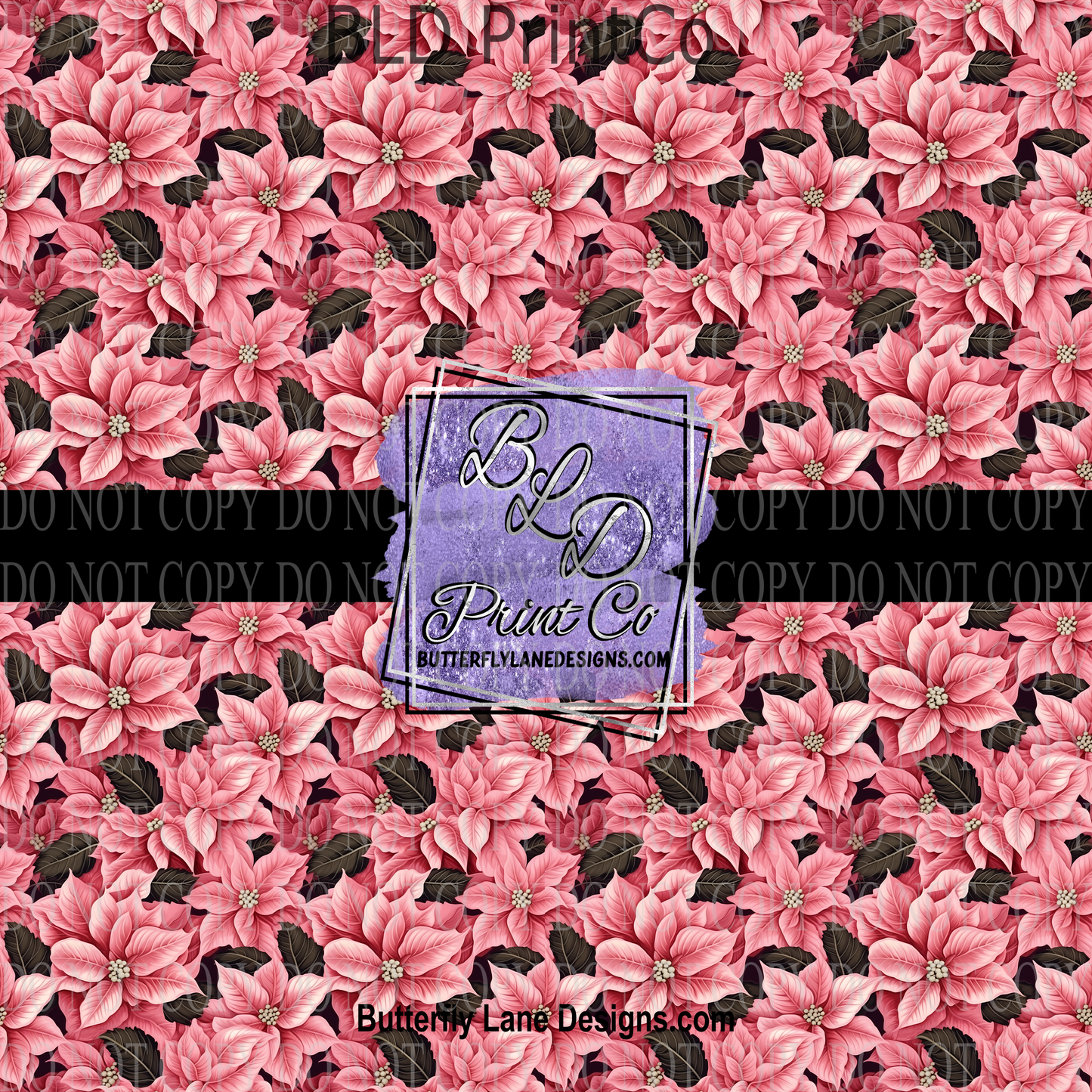 Pink -Brown- Winter - florals   PV 858  Patterned Vinyl