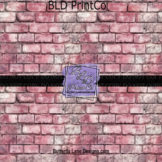 Pink Brick texture  PV 1064 - Pattern Vinyl