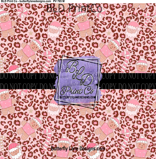 Pink Groovy Christmas   - PV 765 M   Patterned Vinyl