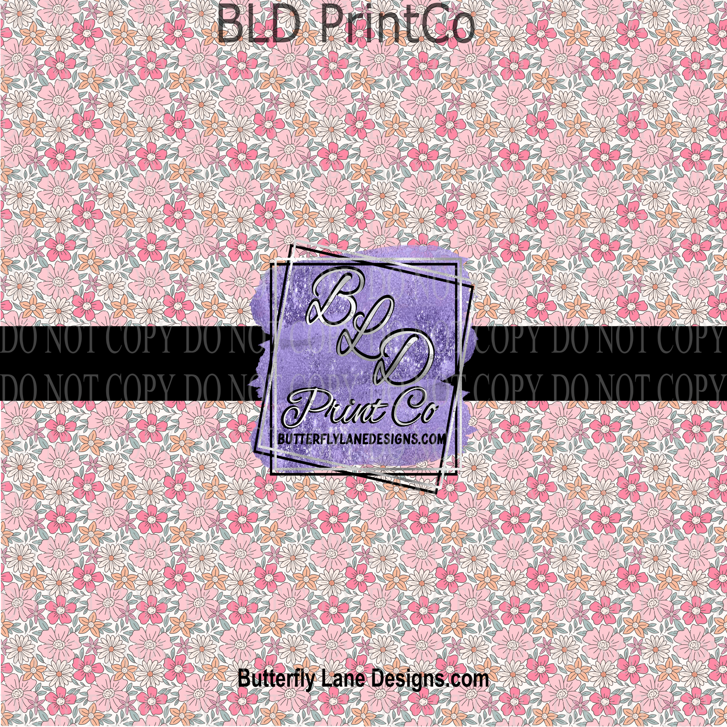 Pinkish Florals with white PV 1122 ::  Patterned Vinyl