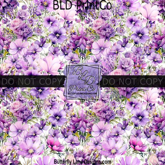 Purple Florals BPV-112