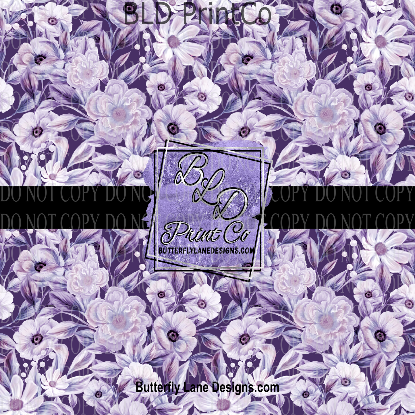 Purple Florals  PV 822  Patterned Vinyl