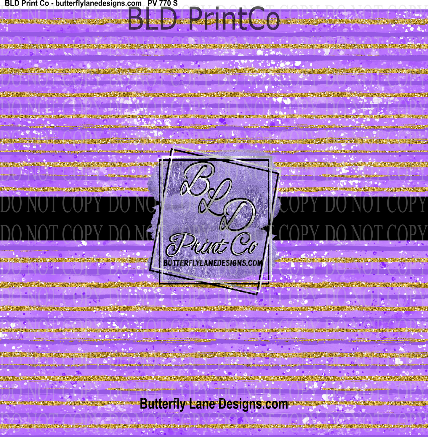 Purple Gold Stripes-Candy Lane - PV 770   Patterned Vinyl