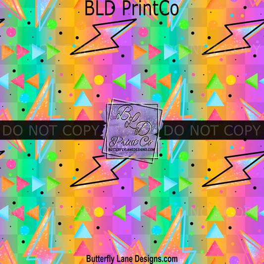 Retro Bright Neon ombre BPV-118