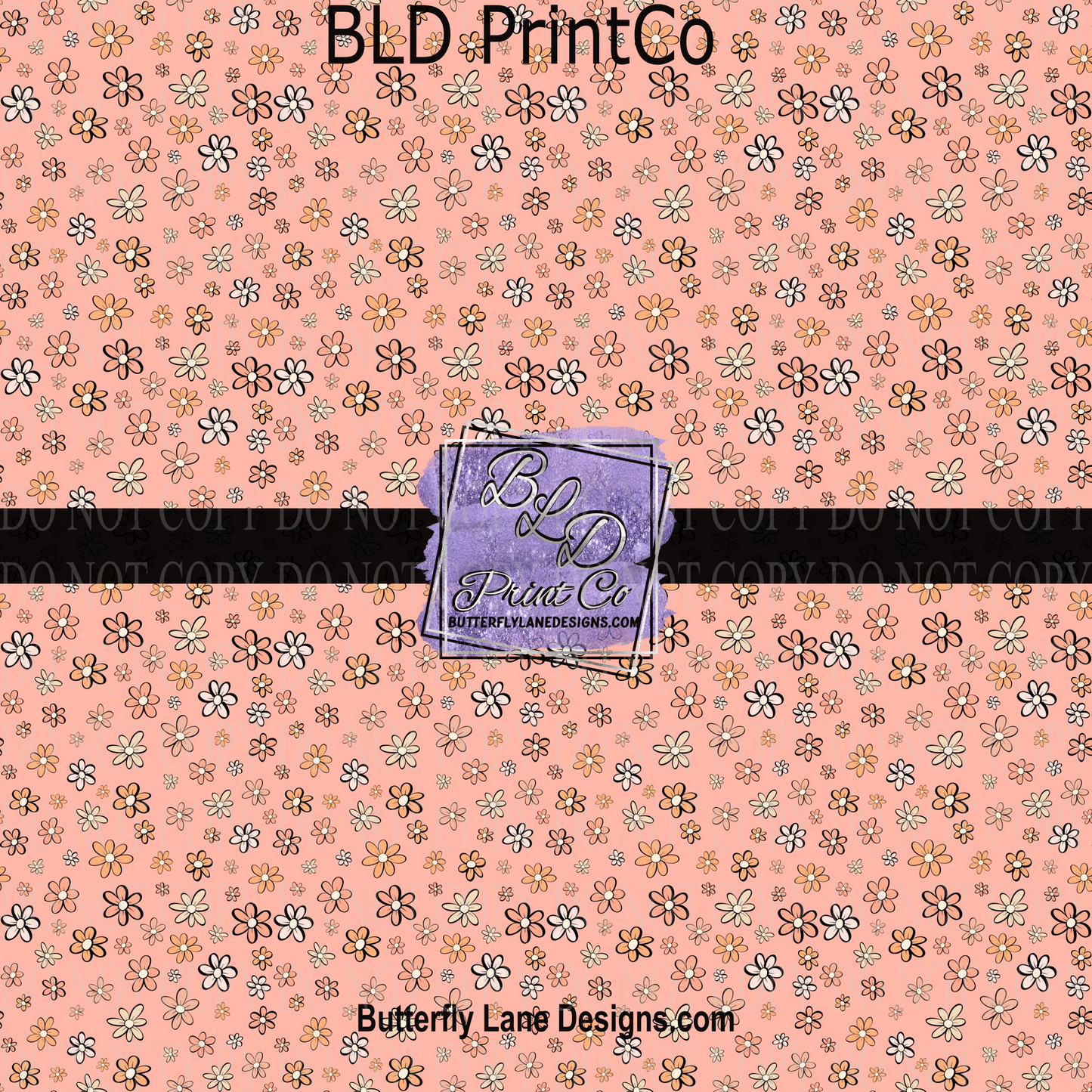 Retro style florals -PV 1153    - Pattern Vinyl