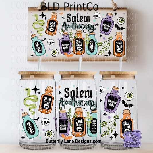Salem Apothecary | Skull Dust, Vampire Blood & Potion Bottles | L1083