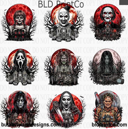 Scary Movie People:  Element Decal Sheet: CAPS 94