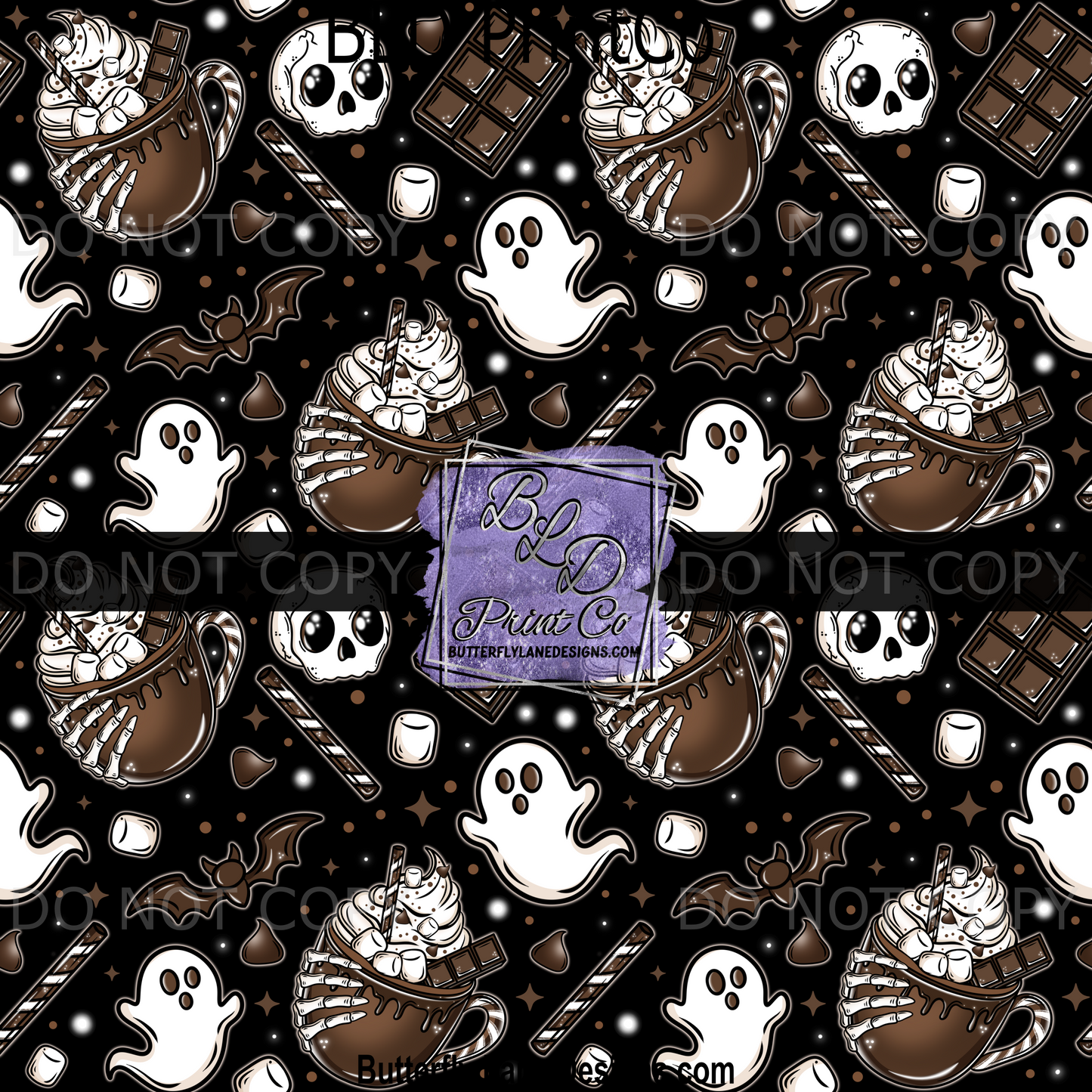 Spooky Hot Coco Mugs Skellies- PV 1494