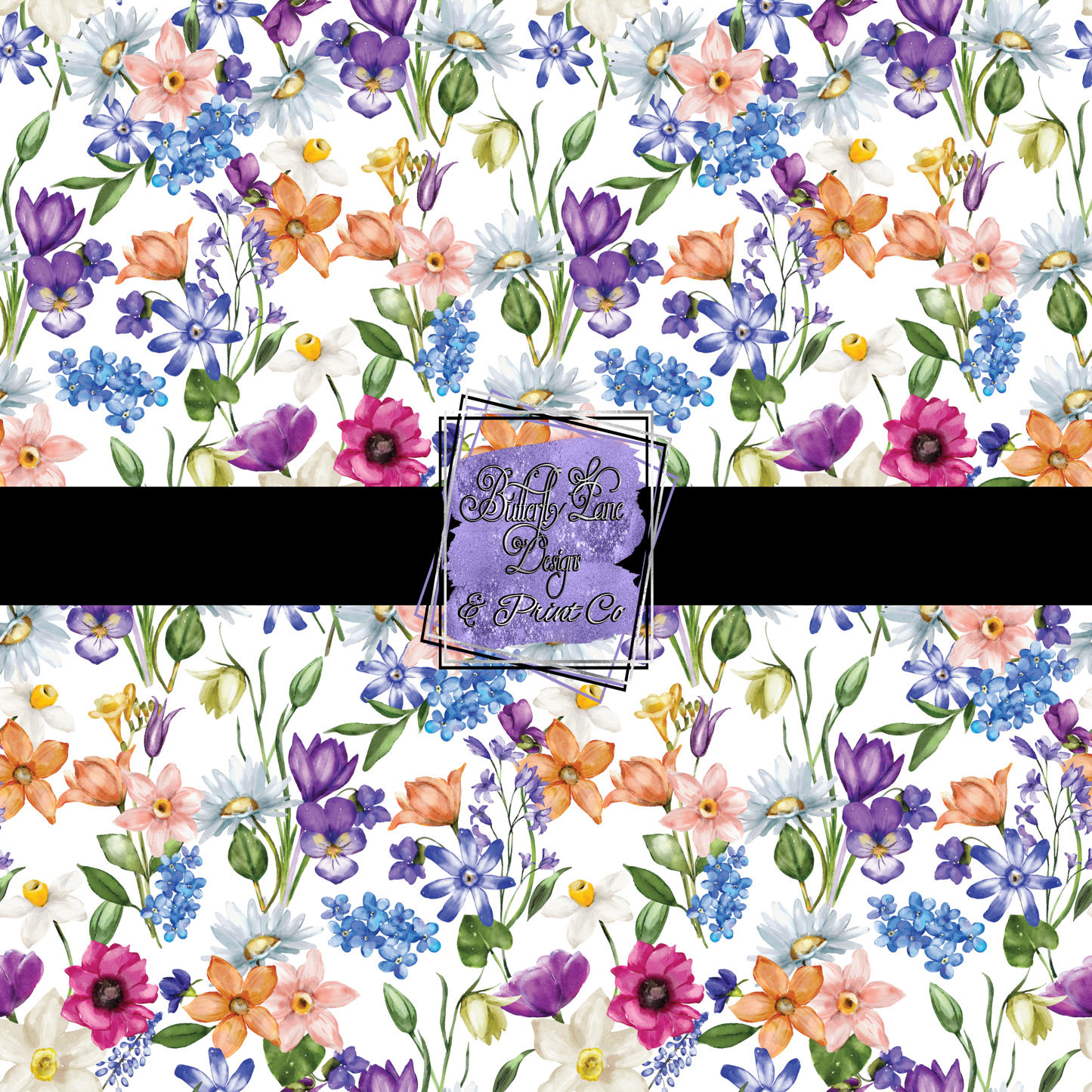 Spring-Summer wild flowers  PV 541- Patterned Vinyl