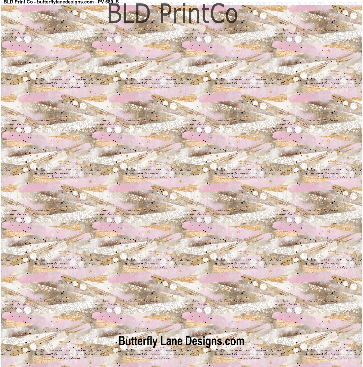 Steam Punk- Brush strokes-pastels with gold accents  PV 680     Patterned Vinyl