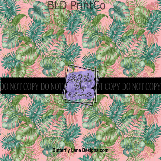 Summer Monstera leaves  PV 582- Patterned Vinyl