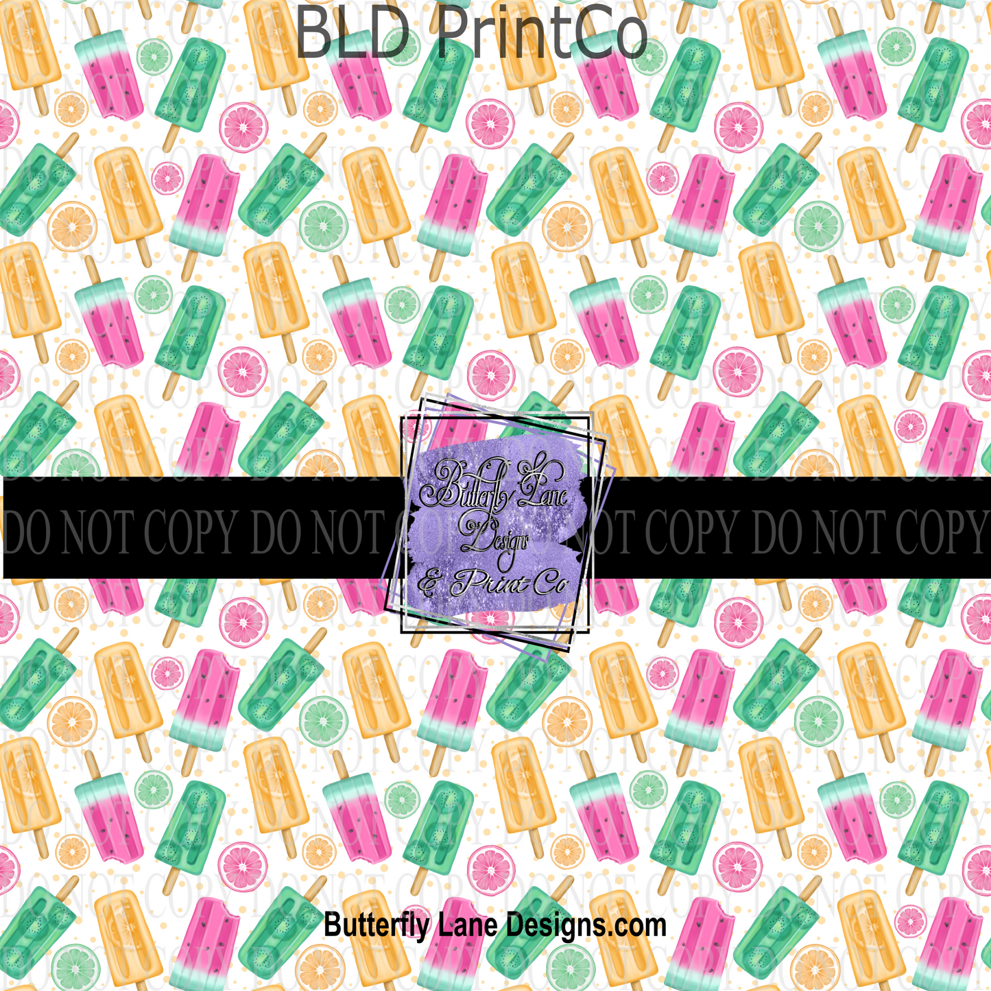 Summer Popsicles and fruit  PV 590- Patterned Vinyl