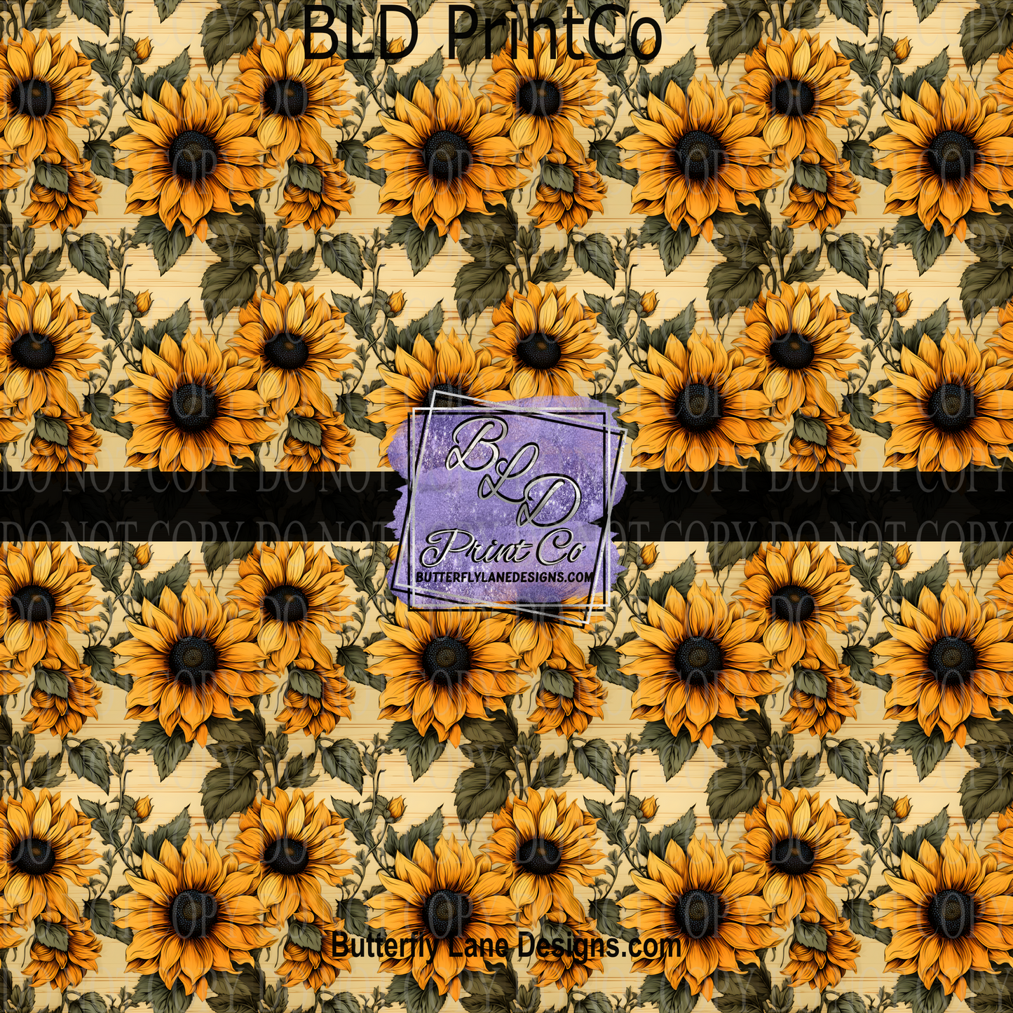 Sunflower Wood Grain Floral PV 1062 - Pattern Vinyl