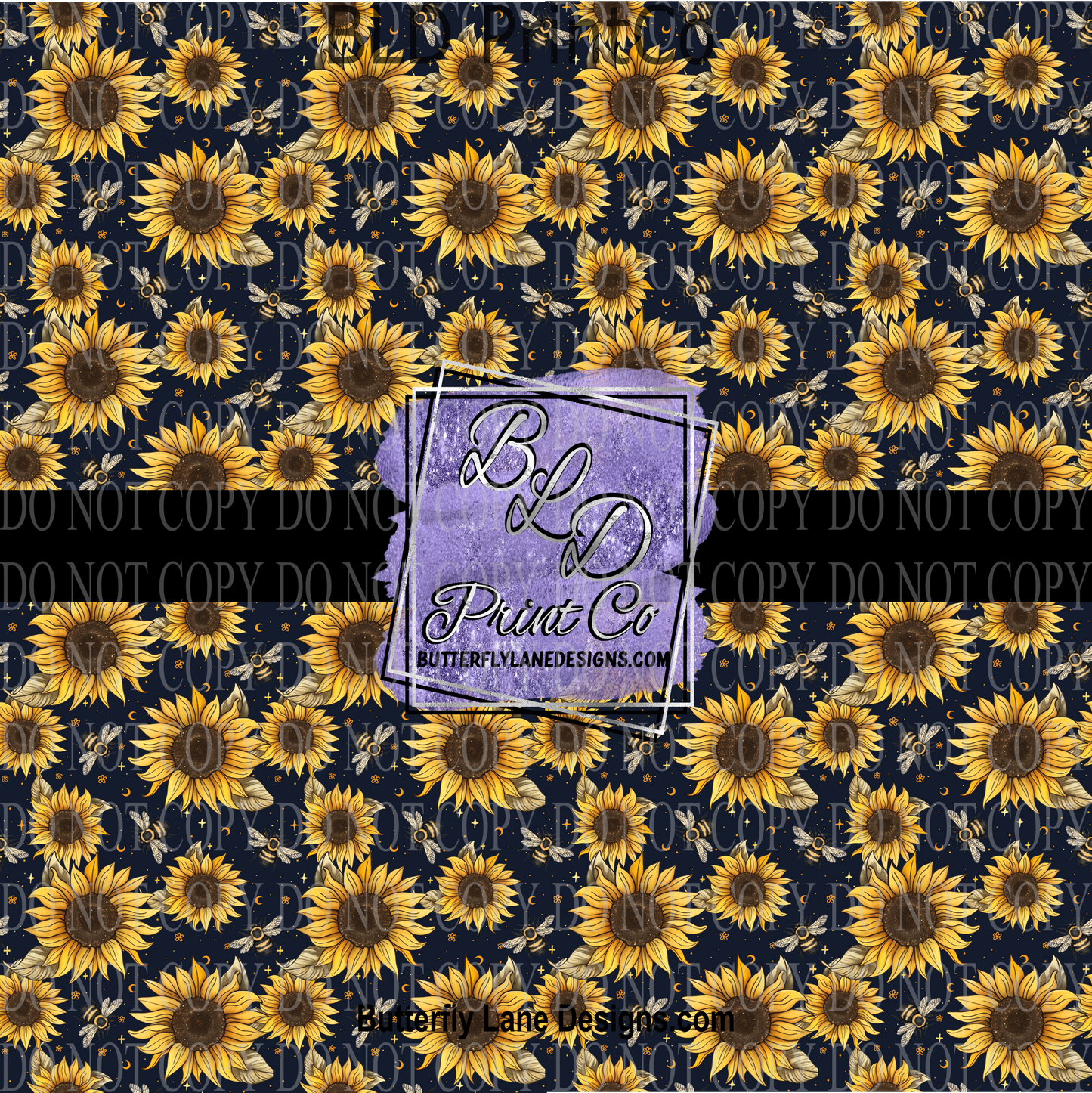 Sunflowers and Bees  PV 1205 ::  Patterned Vinyl