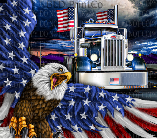 W157 - American Trucker: Tumbler wrap