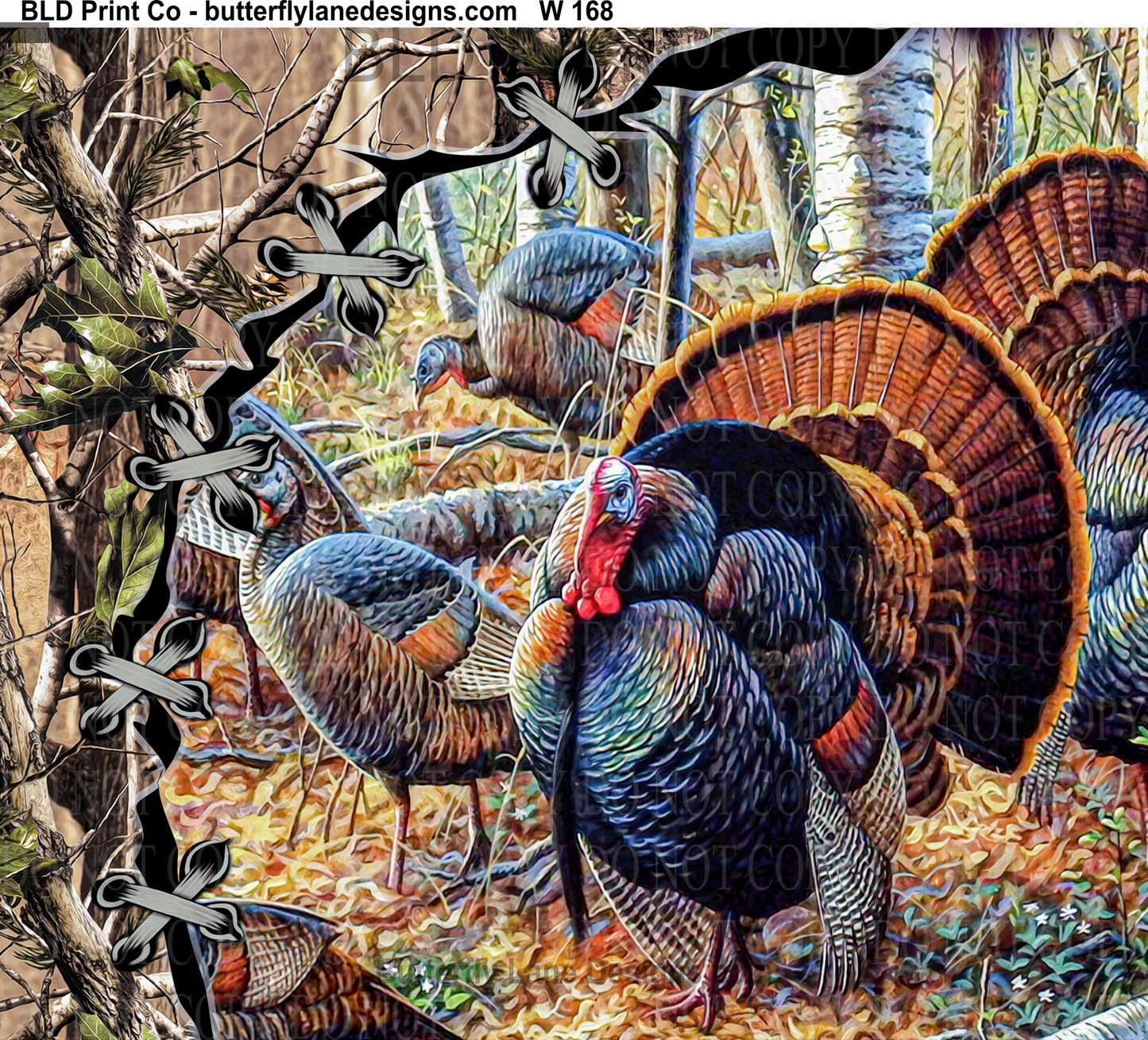 W168 Turkey-Hunting:   Tumbler wrap