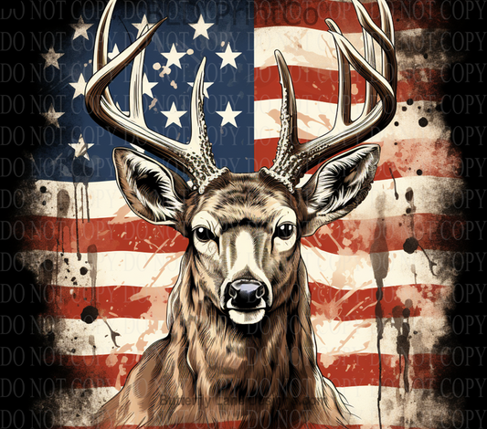 W217 American Deer:  Tumbler wrap