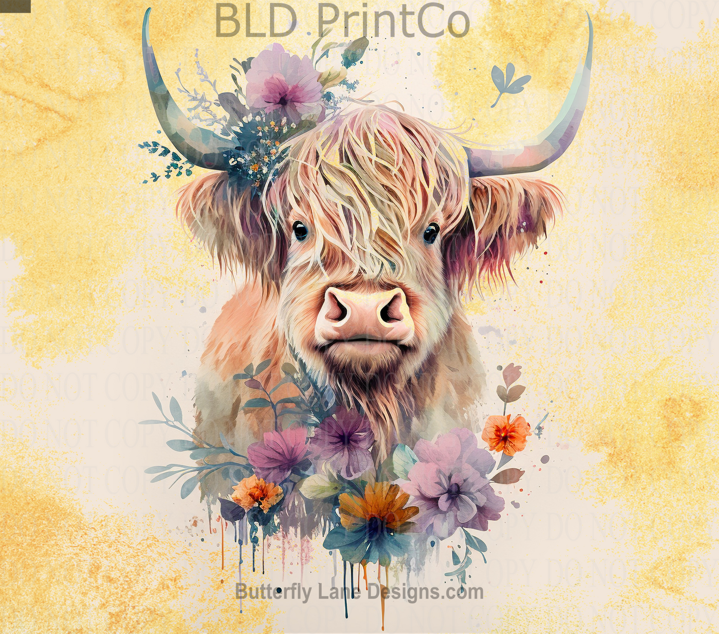 W230  Highland Baby Cow:  Tumbler wrap