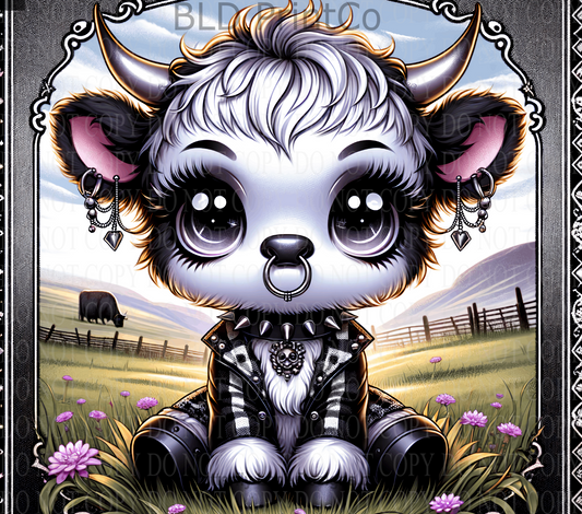 W293 Cutest Goth cow