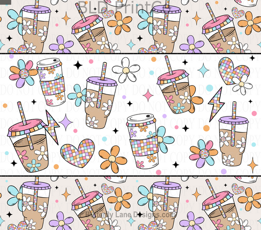 W315 Iced coffee Floral