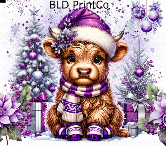 W369 Baby Highland-purple  -SUBLIMATION