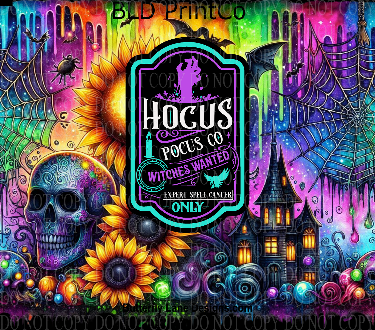 W385 Neon- Hocus pocus Halloween