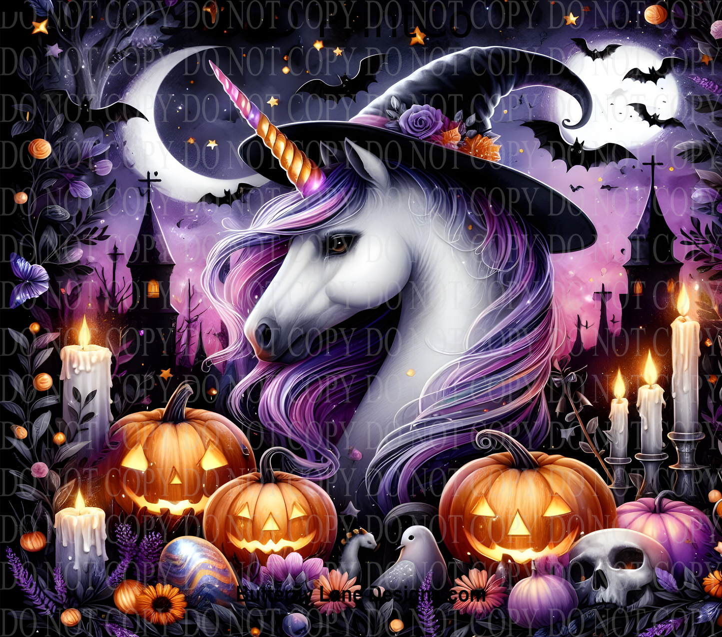 W398 Halloween Unicorn