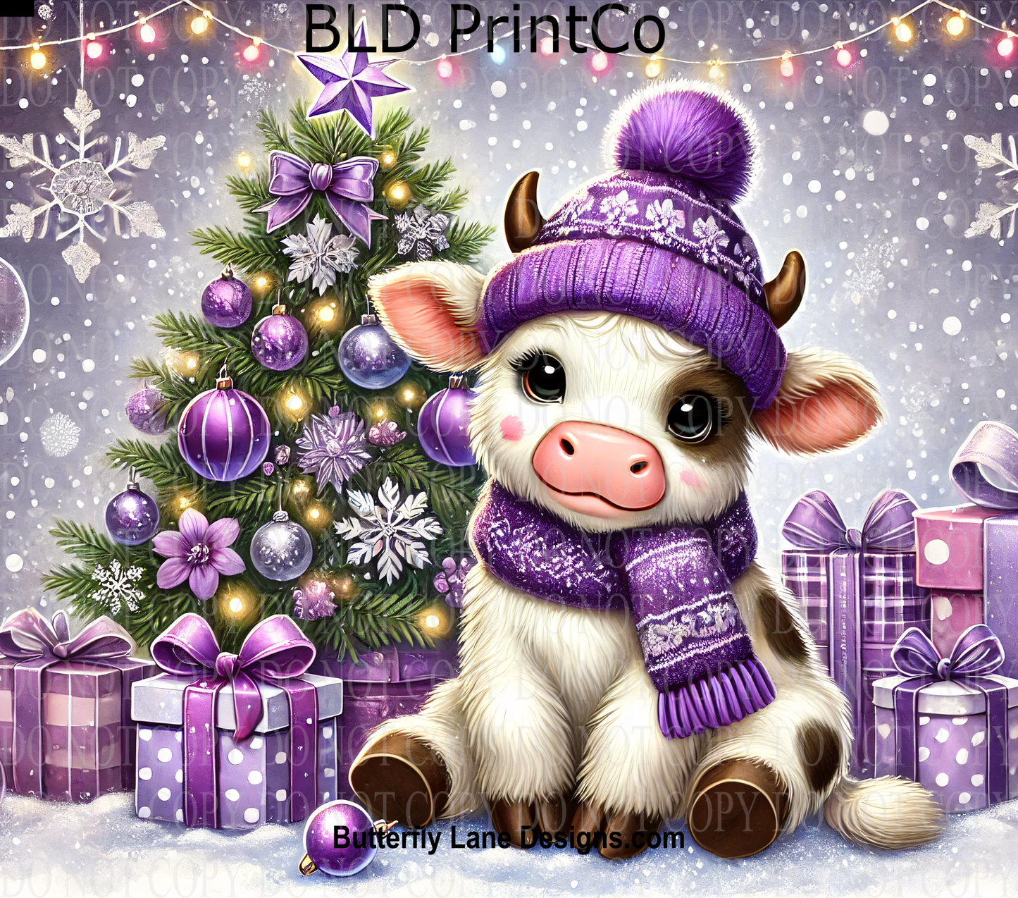 W452 Festive Baby Cow