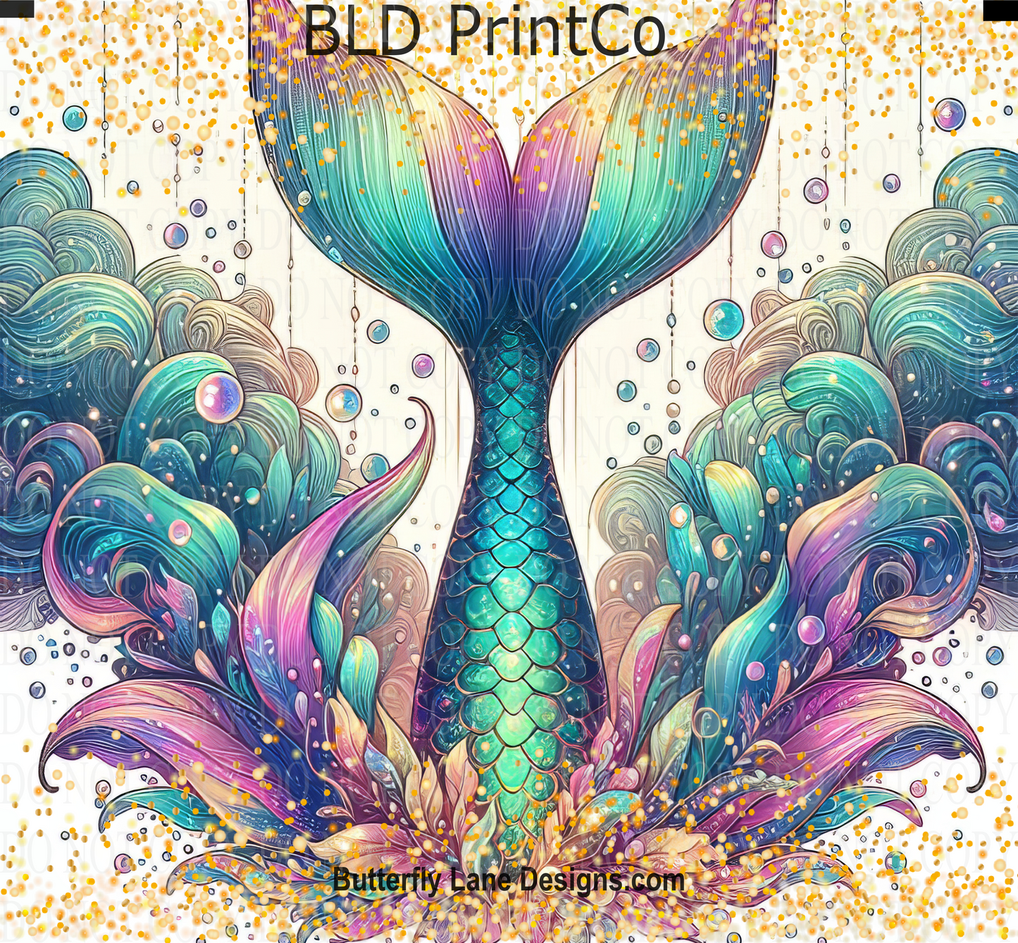 W539 Magical Mermaid tail-Vibrant Pastels