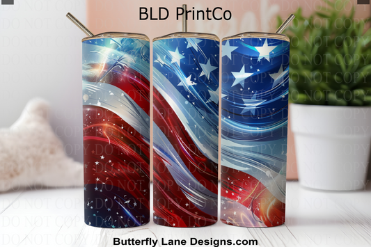 W595 Red White and Blue Flag-Patriot