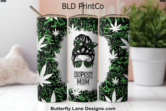 W605 Dopest Mom- 420 Green