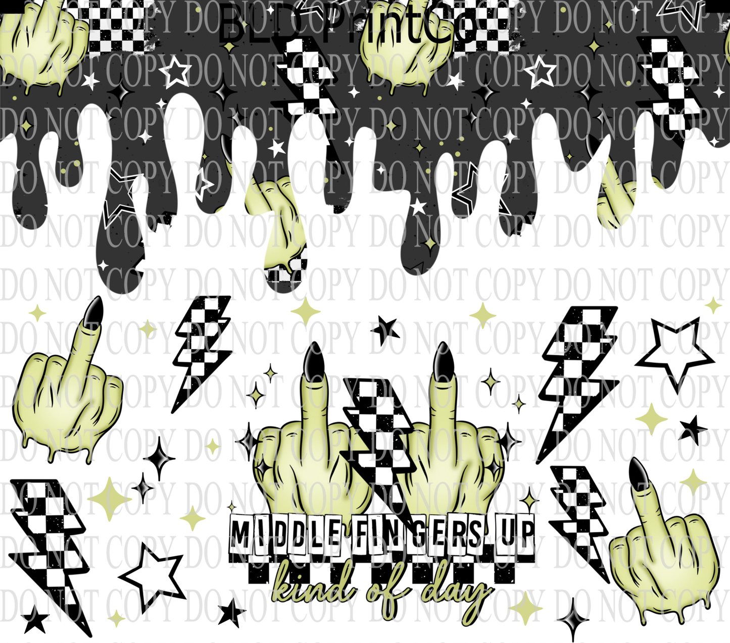 W664 Middle Fingers Up