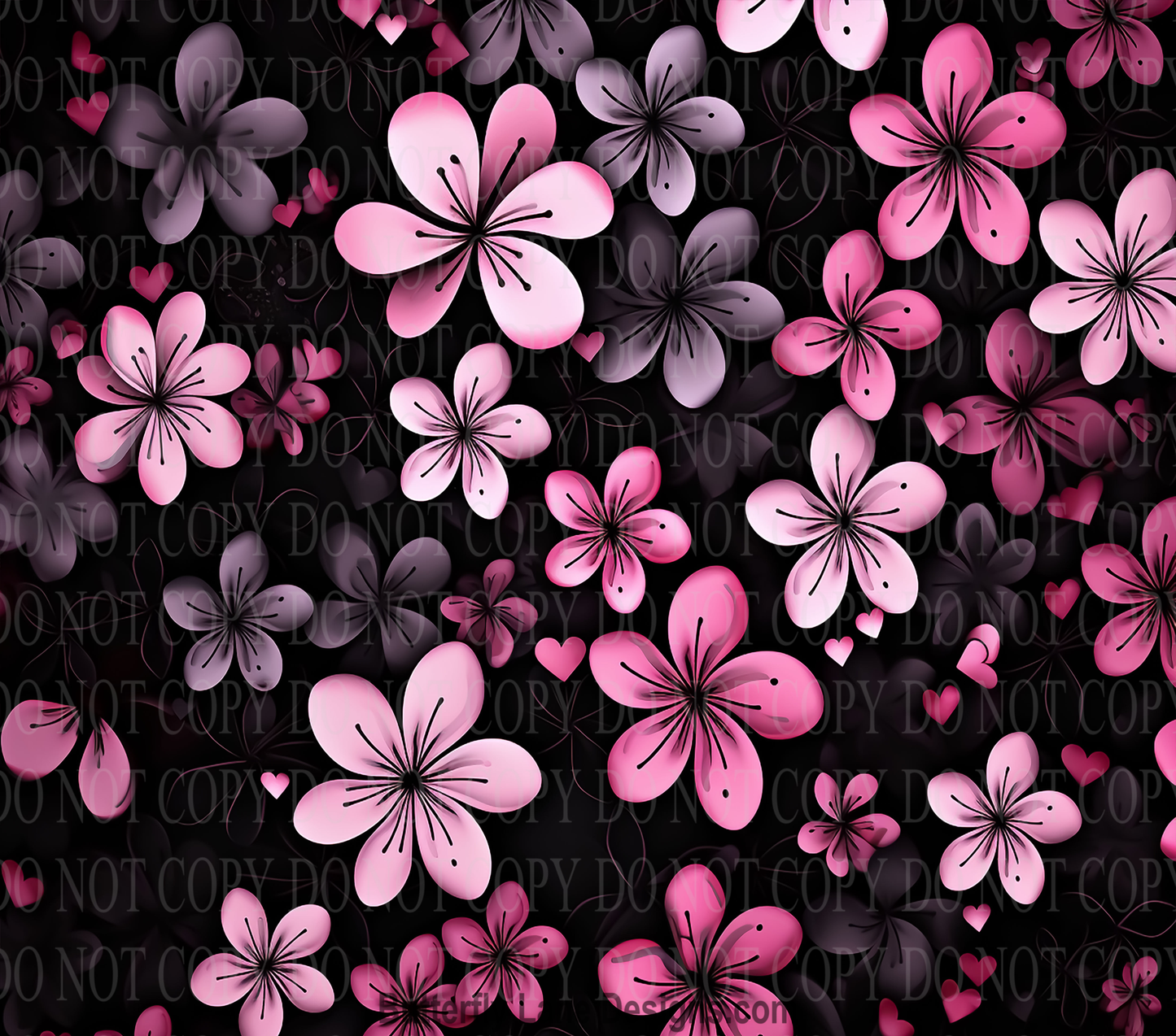 W675 Pink Florals