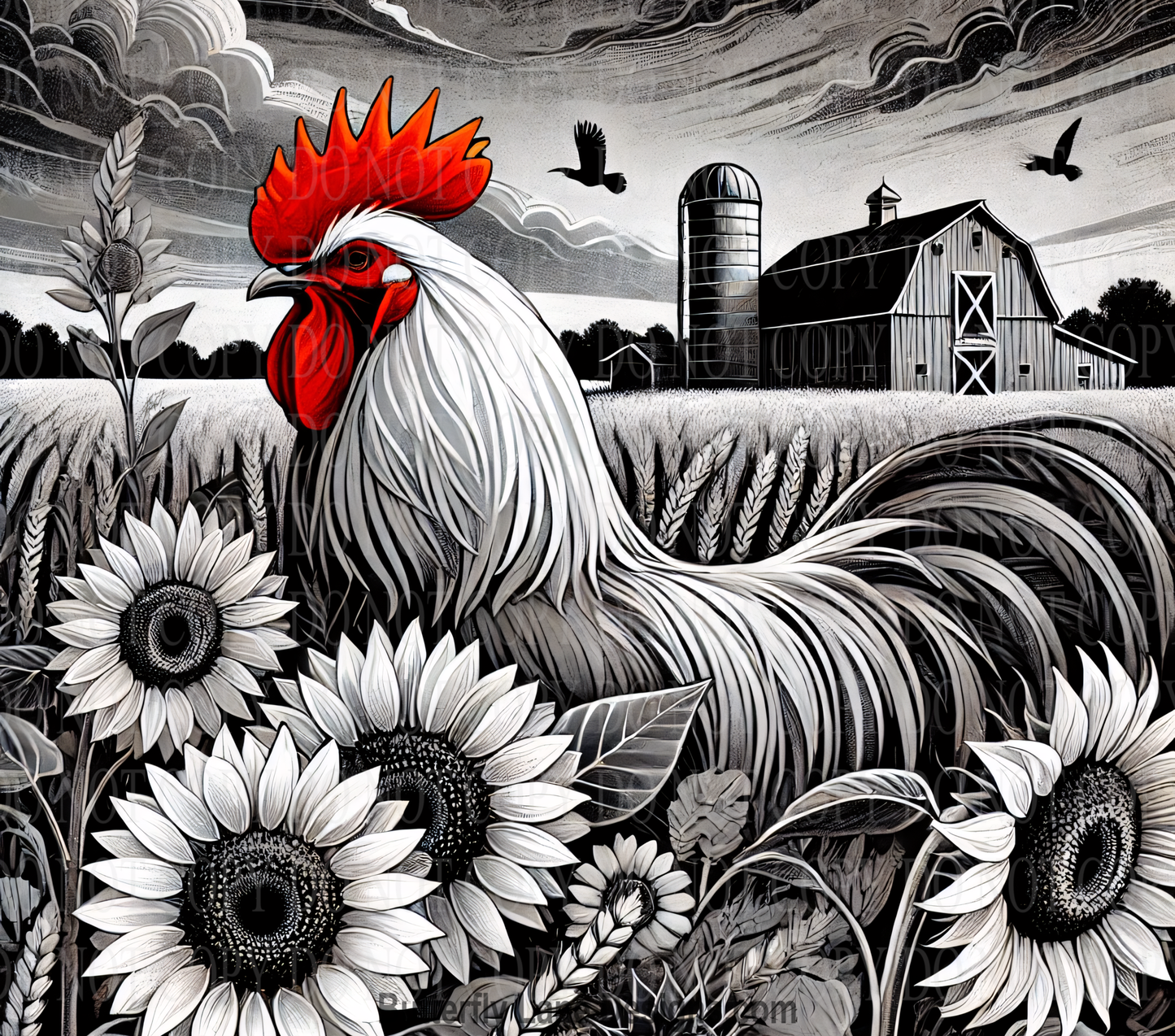 W702 For the Love of Roosters