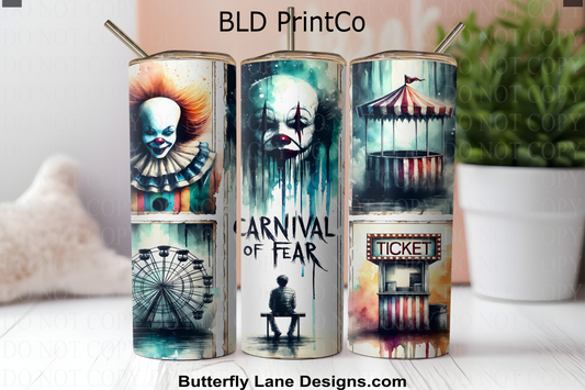 W807 Carnival of fear scary clown