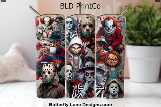 W815 Scary Halloween movie friends