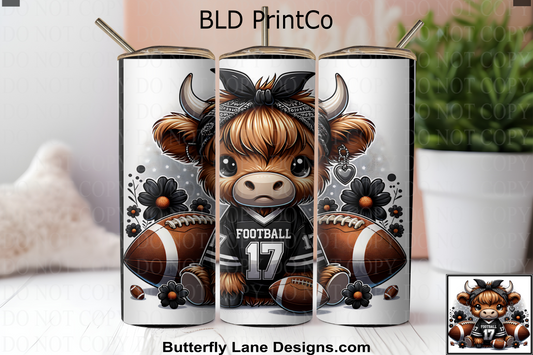 W818 Football Highland cow