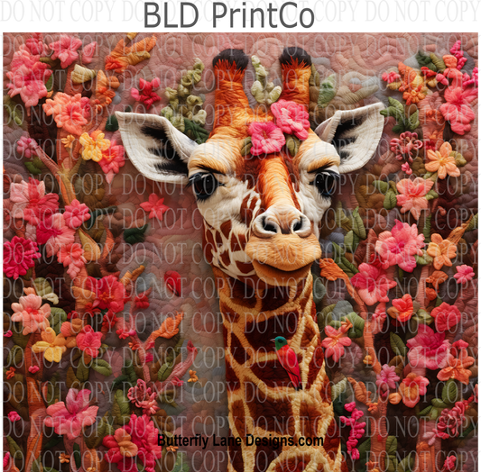 3D Effect Giraffe 3 -  W82