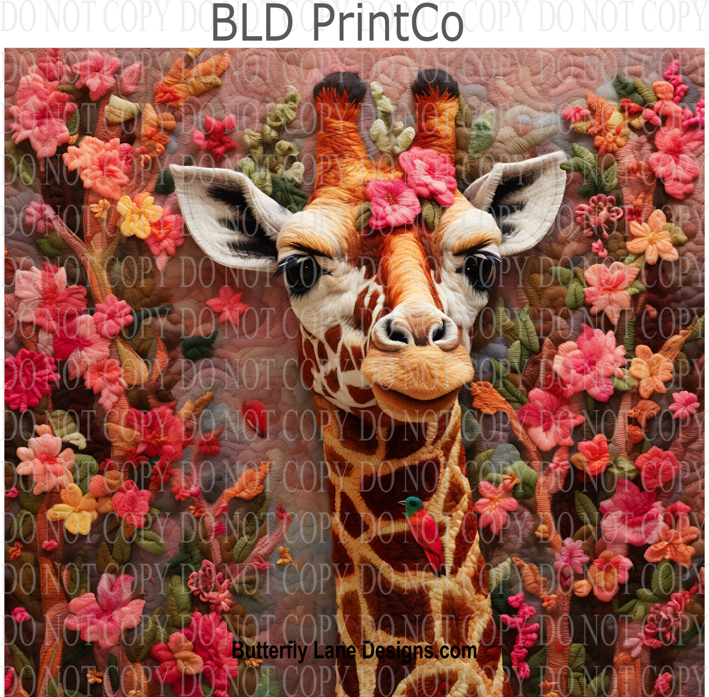 3D Effect Giraffe 3 -  W82