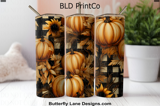 W822 Fall Pumpkins & Plaid