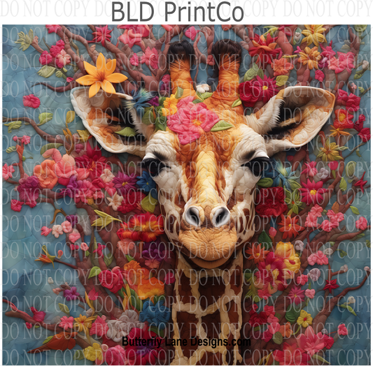 3D Effect Giraffe 4 -  W83