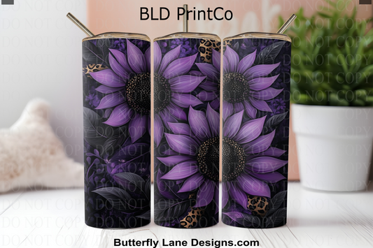 W831 Purple Sunflowers