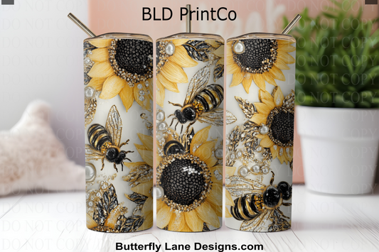 W833 Sunflowers and Bees